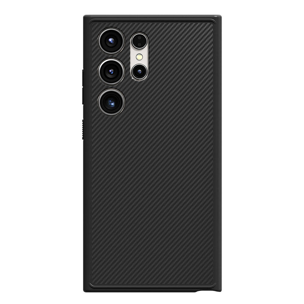 Samsung Galaxy S24 Ultra Uyumlu Kılıf Magsafe Şarj Özellikli Karbon Fiber Görünümlü Zore T-Karbon Kapak - 1