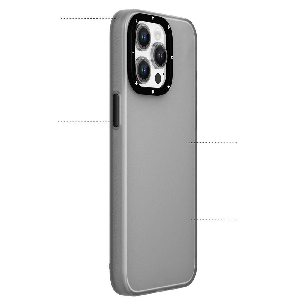 Apple iPhone 15 Uyumlu Kılıf Buzlu Mat Tasarım Youngkit Hidden Sand Serisi Kapak - 2