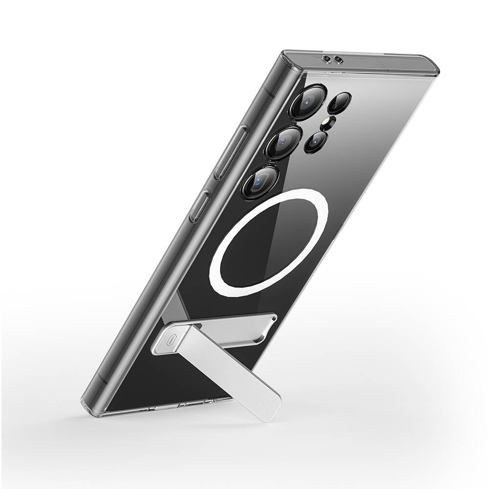 Samsung Galaxy S24 Ultra Uyumlu Kılıf Magsafe Şarj Özellikli Kamera Korumalı Standlı Wiwu KCC-025 Aurora Serisi Kapak - 4