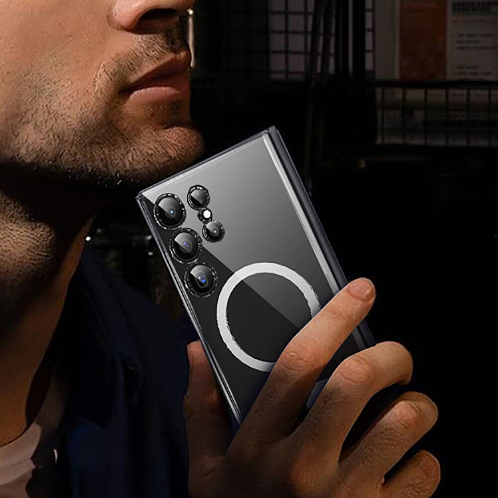 Samsung Galaxy S24 Ultra Uyumlu Kılıf Magsafe Şarj Özellikli Kamera Korumalı Standlı Wiwu KCC-025 Aurora Serisi Kapak - 7