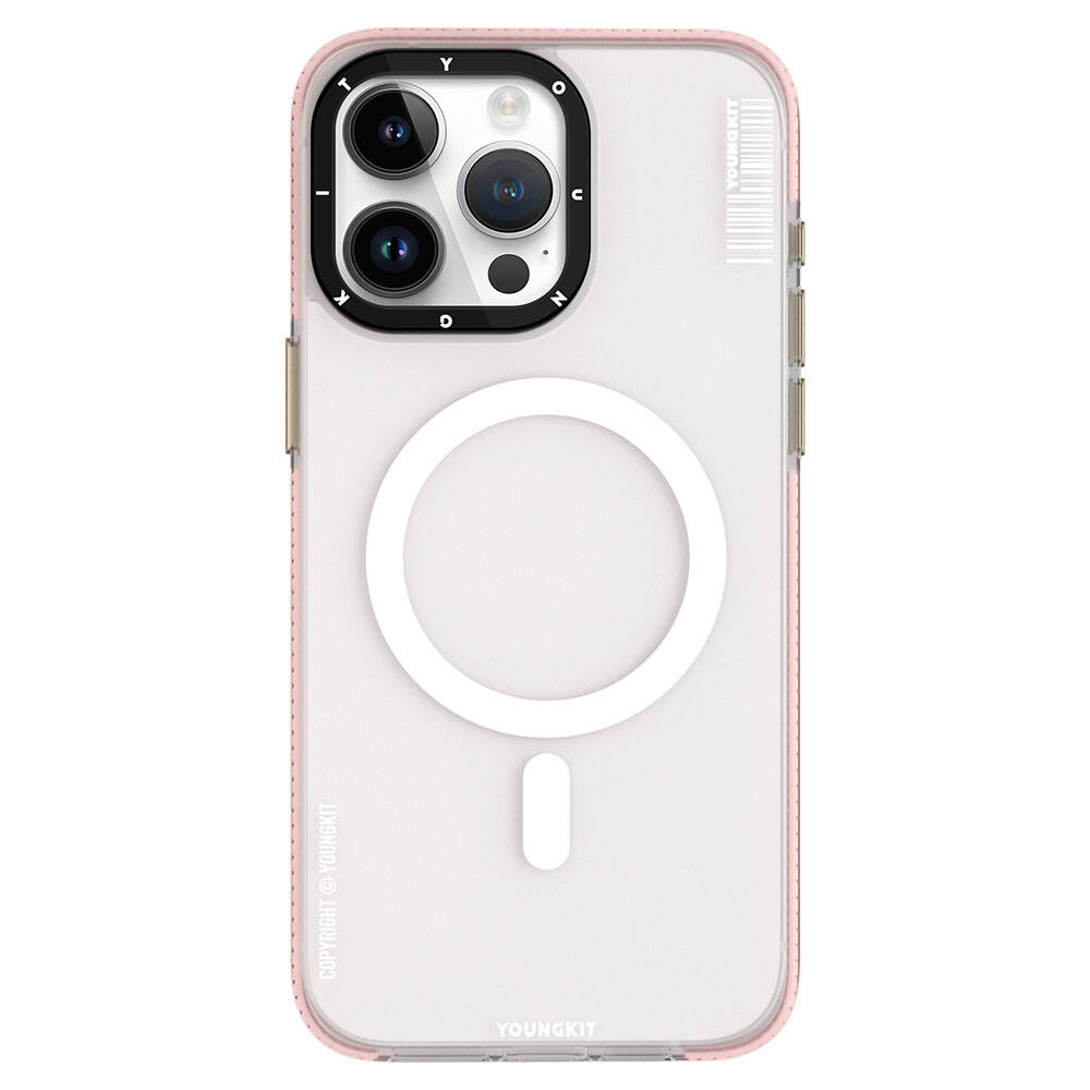 Apple iPhone 15 Pro Uyumlu Kılıf Magsafe Şarj Özellikli Youngkit Jiansha Serisi Kapak - 2