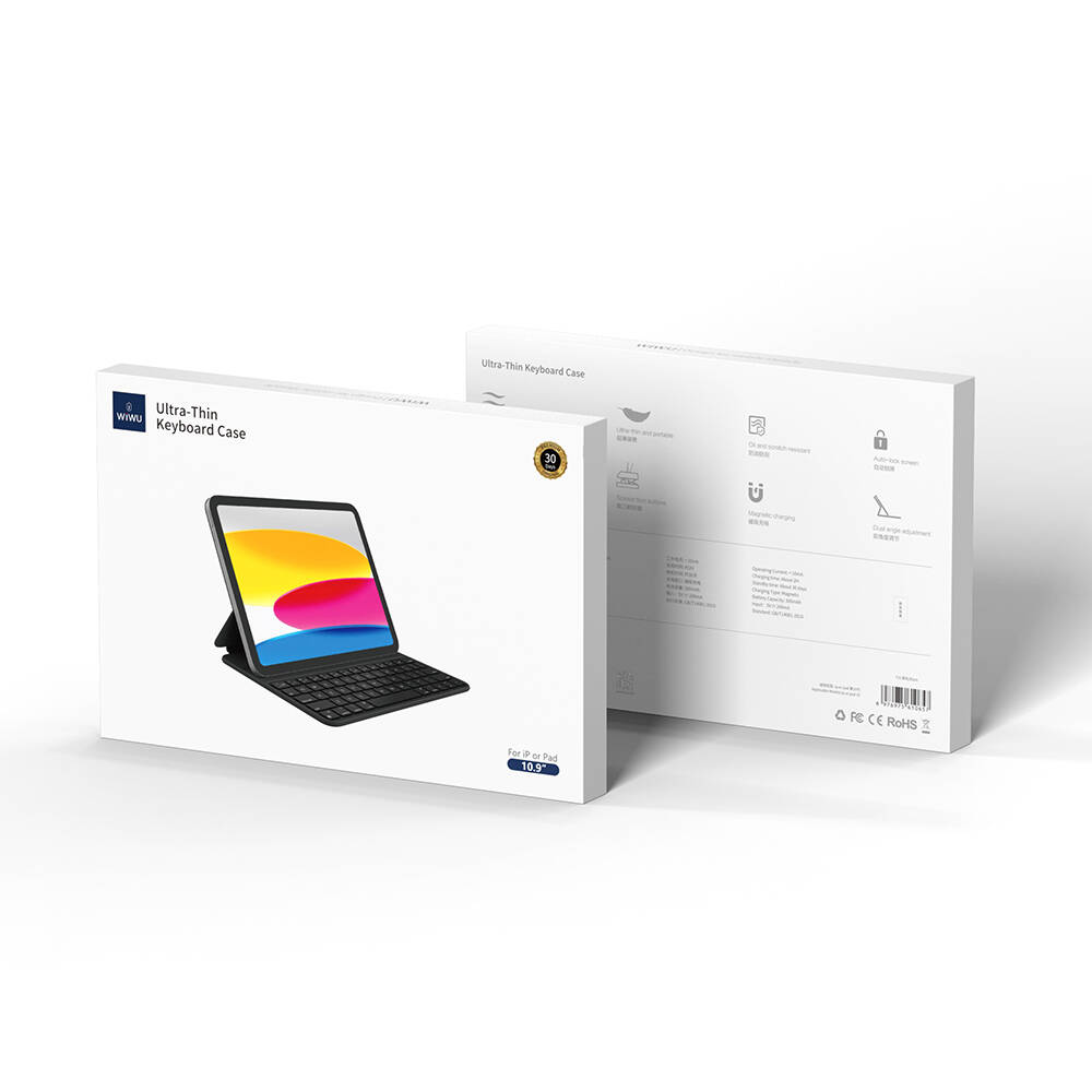 Apple iPad Air 11 2024 Wiwu F16 Klavyeli Standlı Magnetik Kılıf - 1
