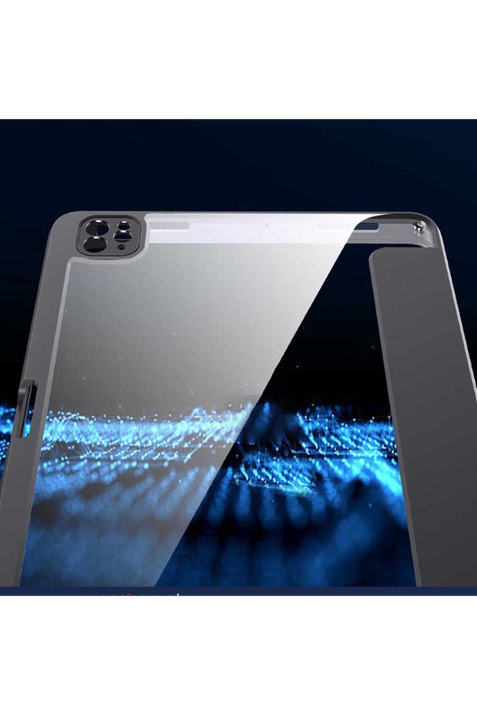 Apple iPad Air 11 2024 Uyumlu Kılıf Zore Nort Arkası Şeffaf Standlı Kılıf