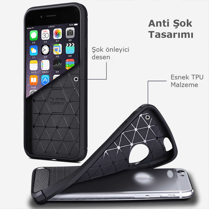 Apple iPhone 5 Uyumlu Kılıf Zore Room Silikon Kapak - 6