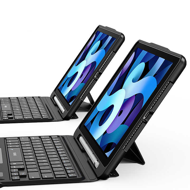 Apple iPad Air 11 2024 Wiwu Keyboard Folio Kablosuz Klavyeli Kılıf - 6
