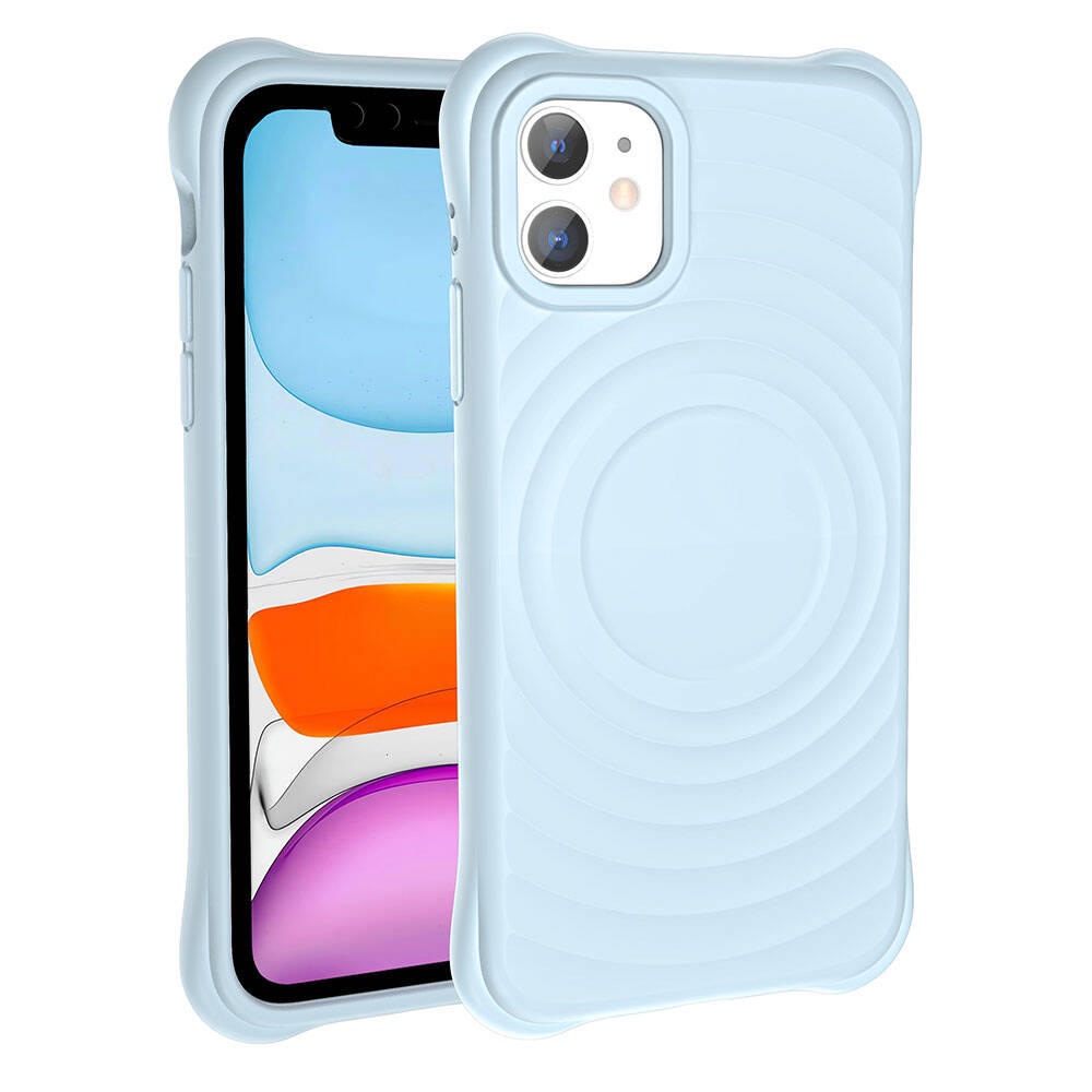 Apple iPhone 11 Uyumlu Magsafe Şarj Özellikli Airbagli Mat Görünümlü Zore Hepi Kapak - 1