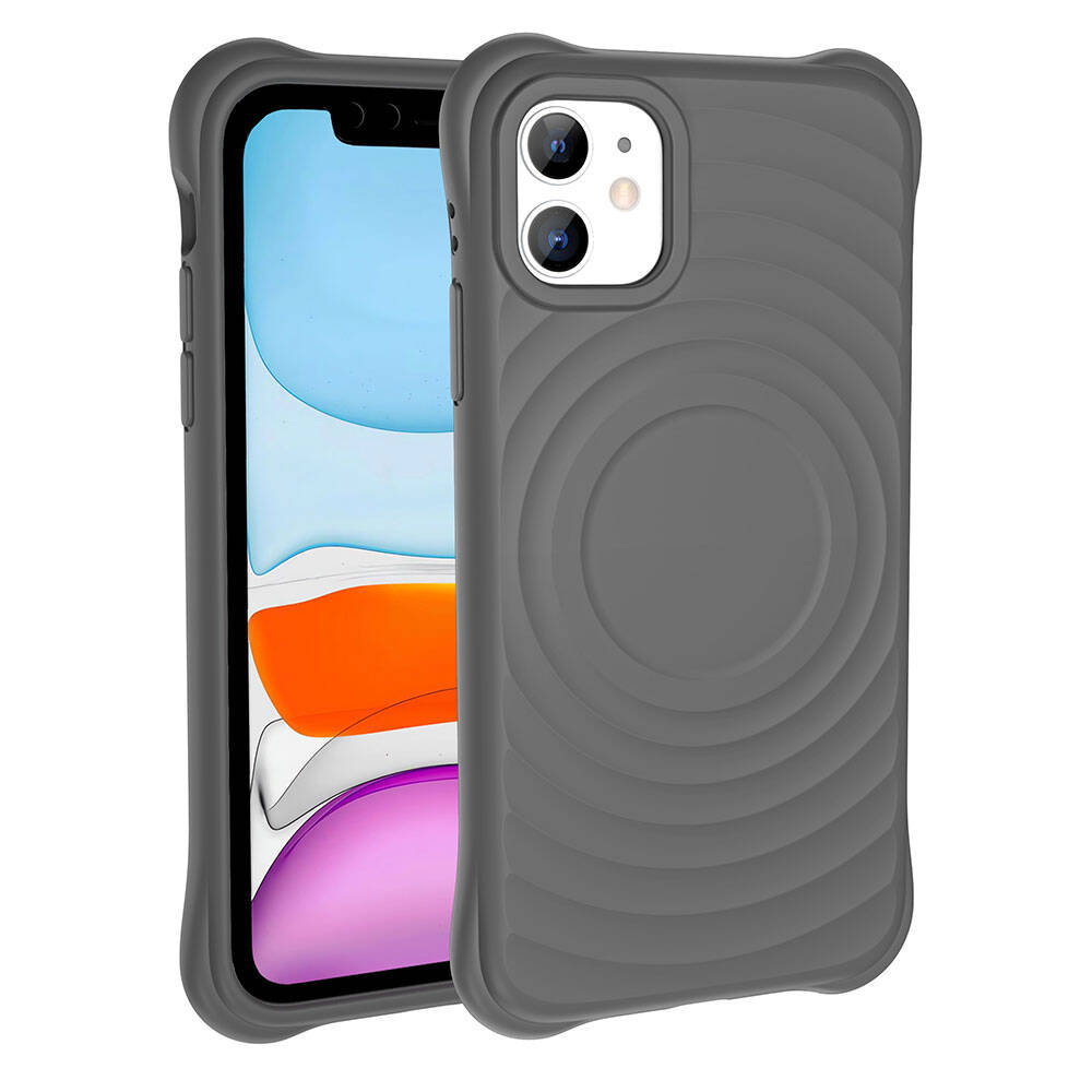 Apple iPhone 11 Uyumlu Magsafe Şarj Özellikli Airbagli Mat Görünümlü Zore Hepi Kapak - 3