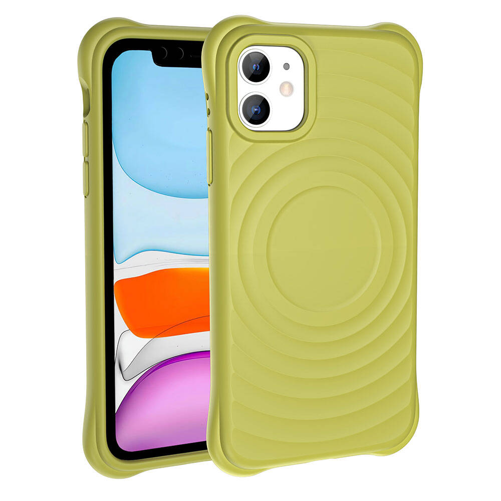 Apple iPhone 11 Uyumlu Magsafe Şarj Özellikli Airbagli Mat Görünümlü Zore Hepi Kapak - 5