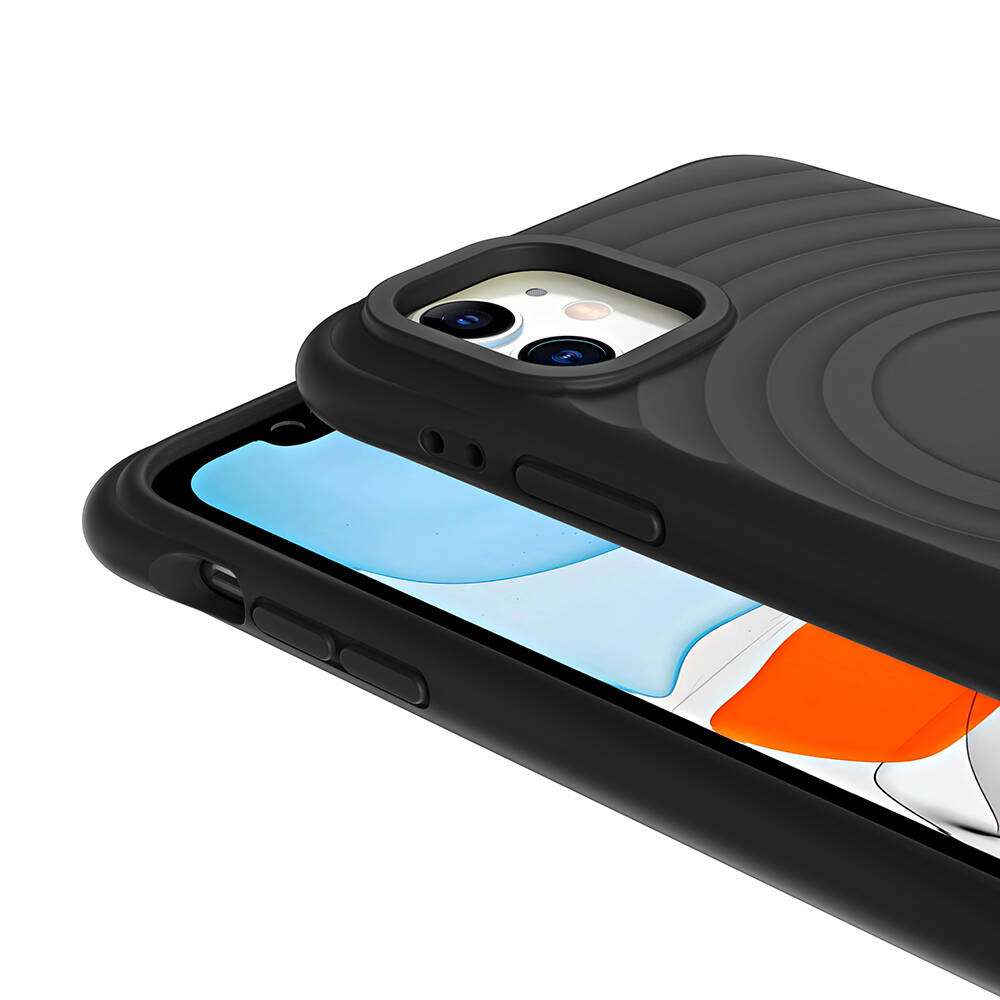 Apple iPhone 11 Uyumlu Magsafe Şarj Özellikli Airbagli Mat Görünümlü Zore Hepi Kapak - 8