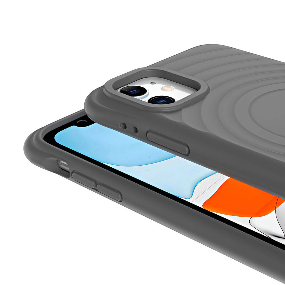 Apple iPhone 11 Uyumlu Magsafe Şarj Özellikli Airbagli Mat Görünümlü Zore Hepi Kapak - 12