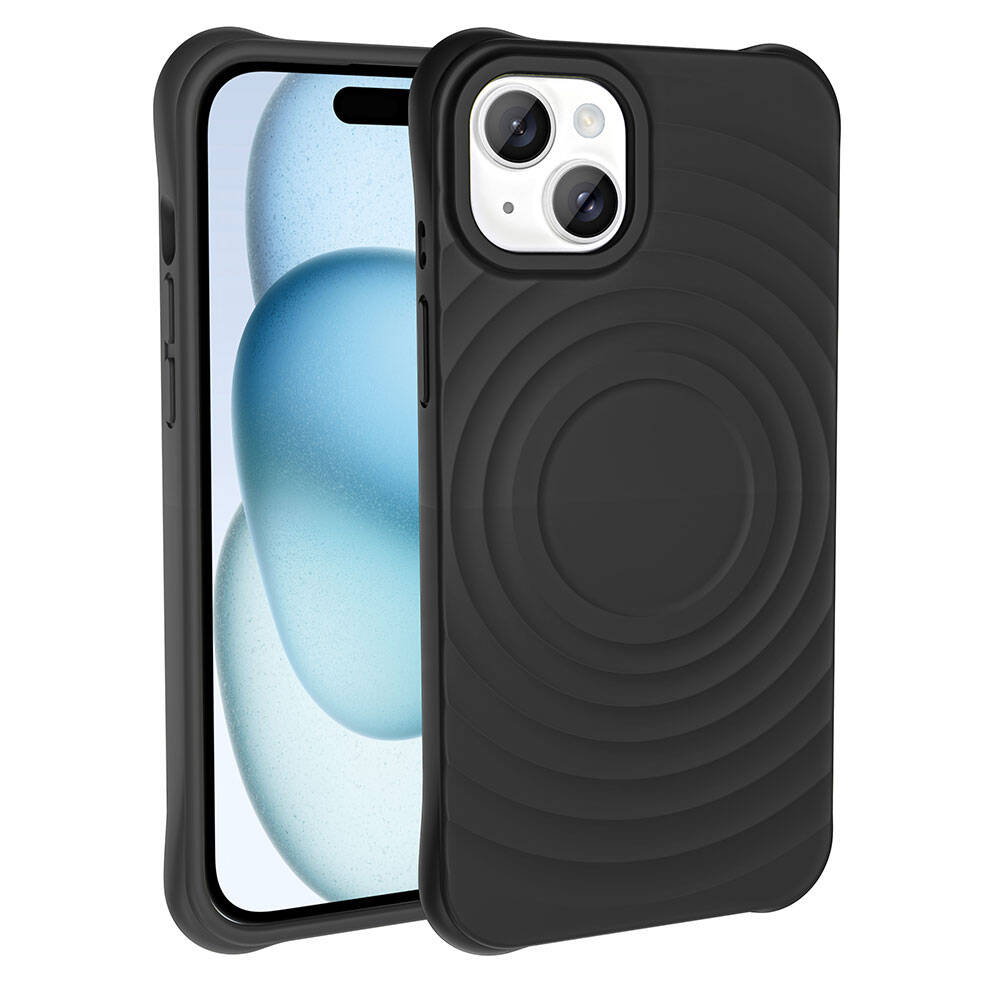 Apple iPhone 15 Uyumlu Magsafe Şarj Özellikli Airbagli Mat Görünümlü Zore Hepi Kapak - 2