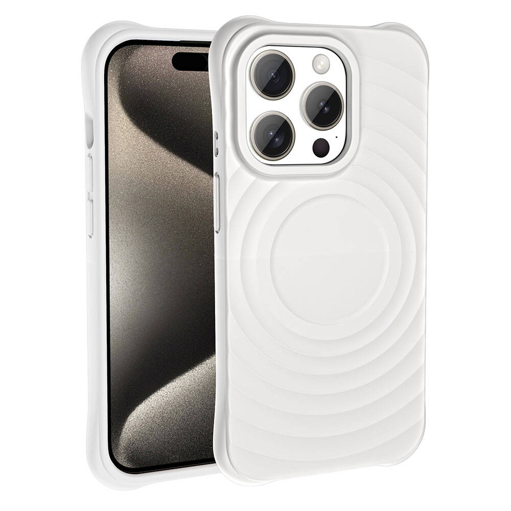 Apple iPhone 15 Pro Uyumlu Magsafe Şarj Özellikli Airbagli Mat Görünümlü Zore Hepi Kapak - 5