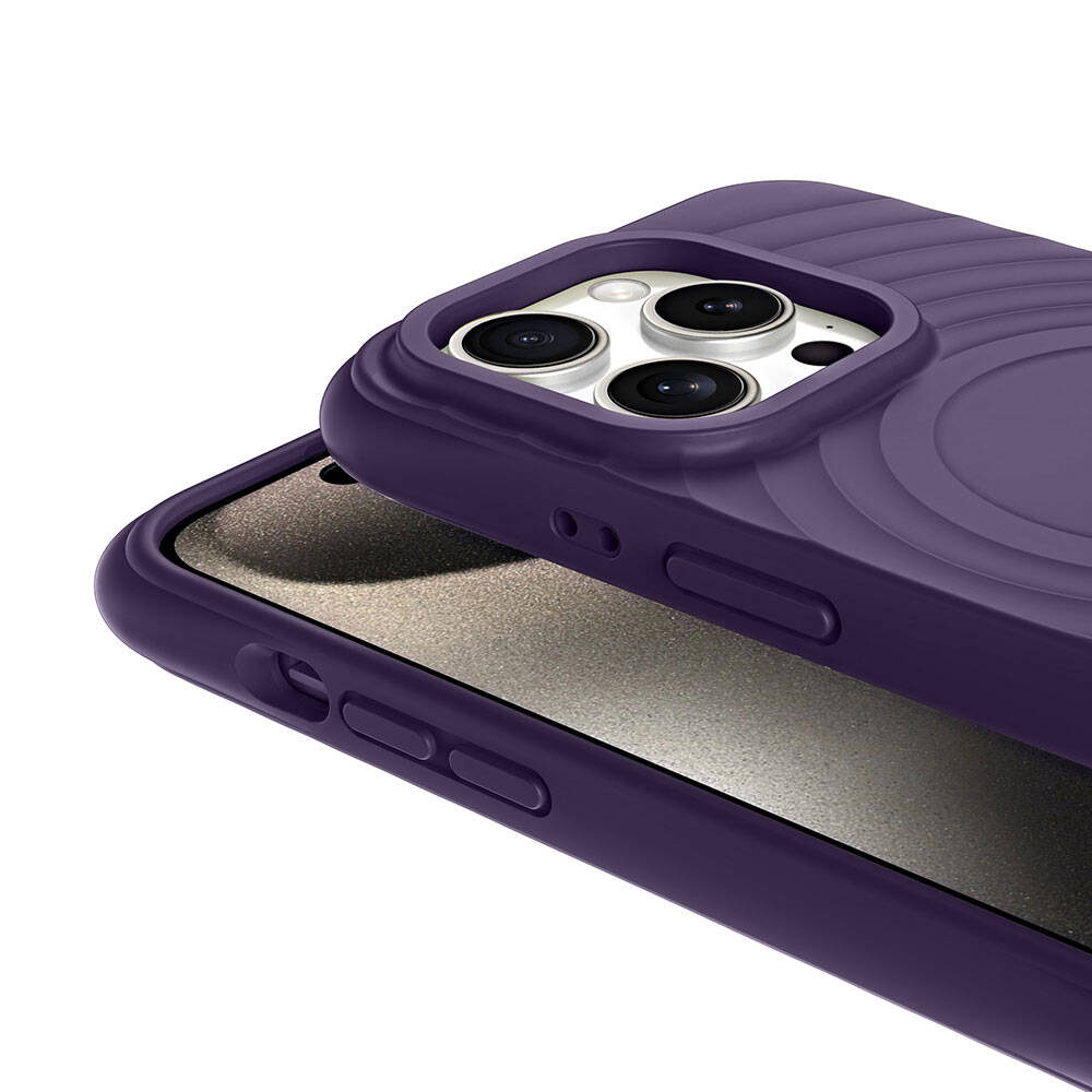 Apple iPhone 15 Pro Uyumlu Magsafe Şarj Özellikli Airbagli Mat Görünümlü Zore Hepi Kapak - 9