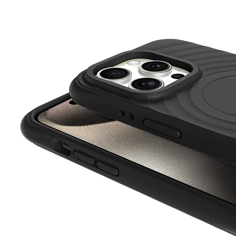 Apple iPhone 15 Pro Uyumlu Magsafe Şarj Özellikli Airbagli Mat Görünümlü Zore Hepi Kapak - 14