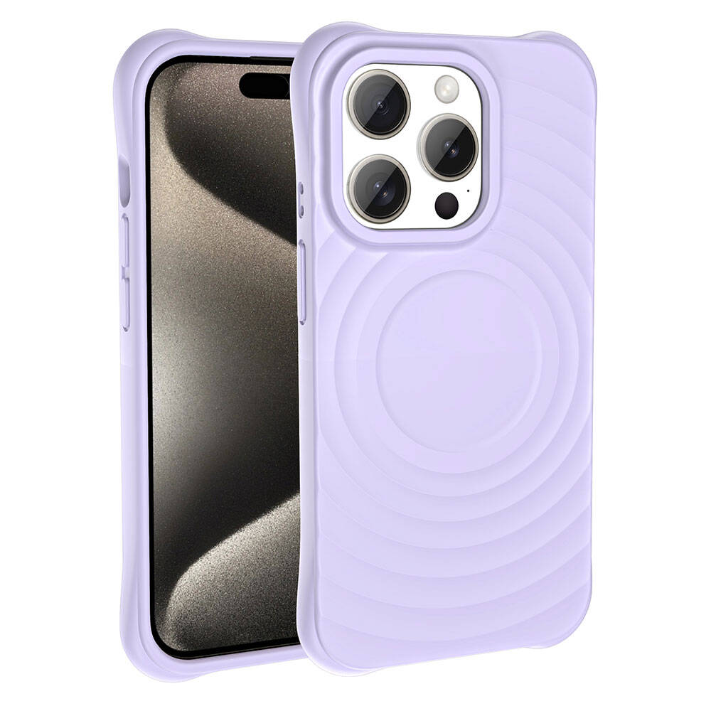 Apple iPhone 15 Pro Max Uyumlu Magsafe Şarj Özellikli Airbagli Mat Görünümlü Zore Hepi Kapak - 2