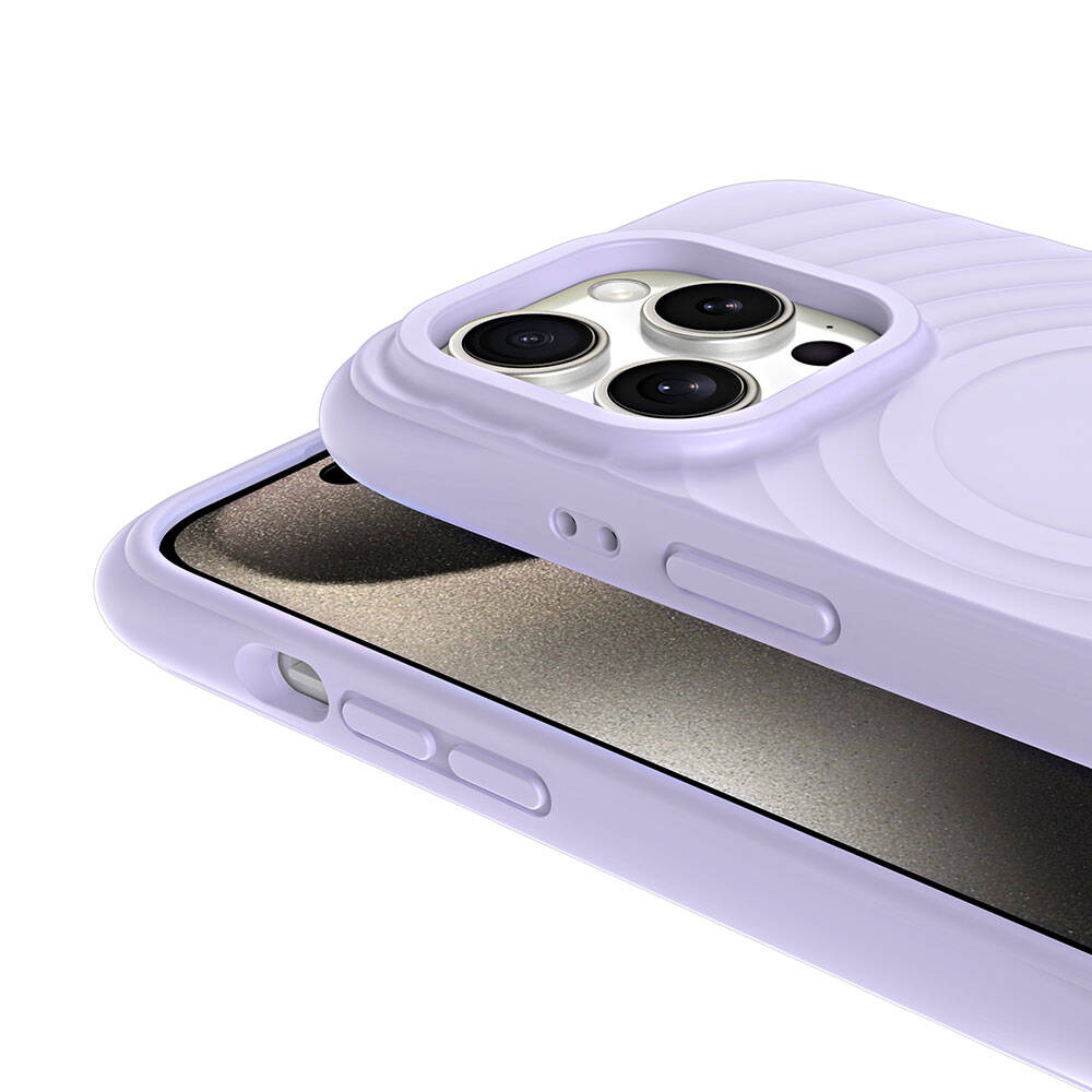 Apple iPhone 15 Pro Max Uyumlu Magsafe Şarj Özellikli Airbagli Mat Görünümlü Zore Hepi Kapak - 10