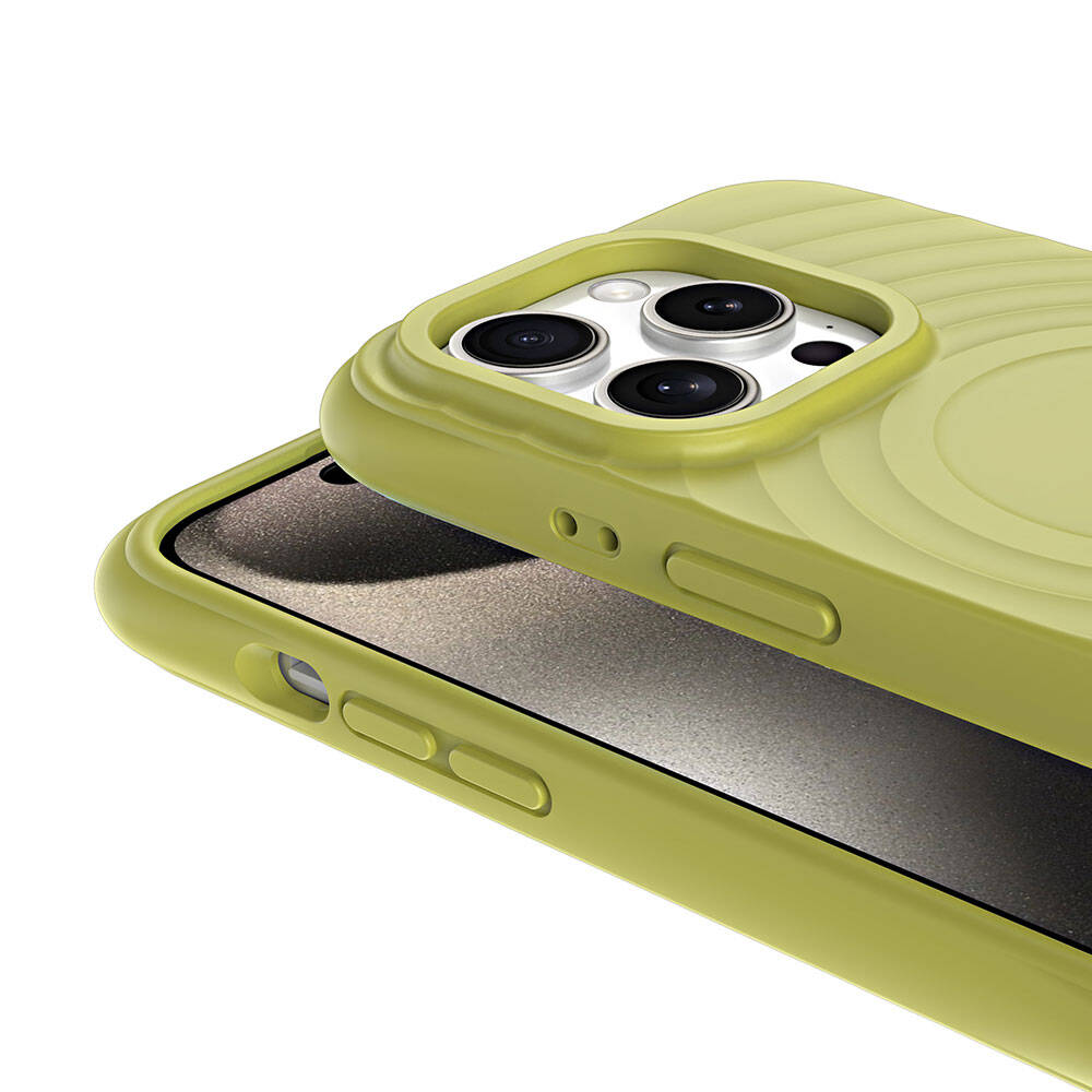 Apple iPhone 15 Pro Max Uyumlu Magsafe Şarj Özellikli Airbagli Mat Görünümlü Zore Hepi Kapak - 11