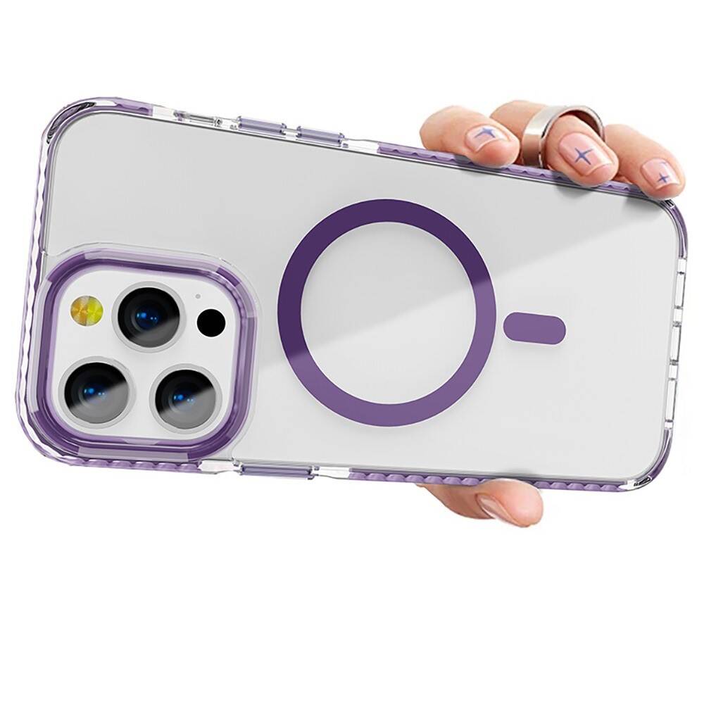 Apple iPhone 14 Pro Max Uyumlu Kılıf Magsafe Şarj Özellikli Airbagli Takılabilir Askı Aparatlı Zore Nana Kapak - 3