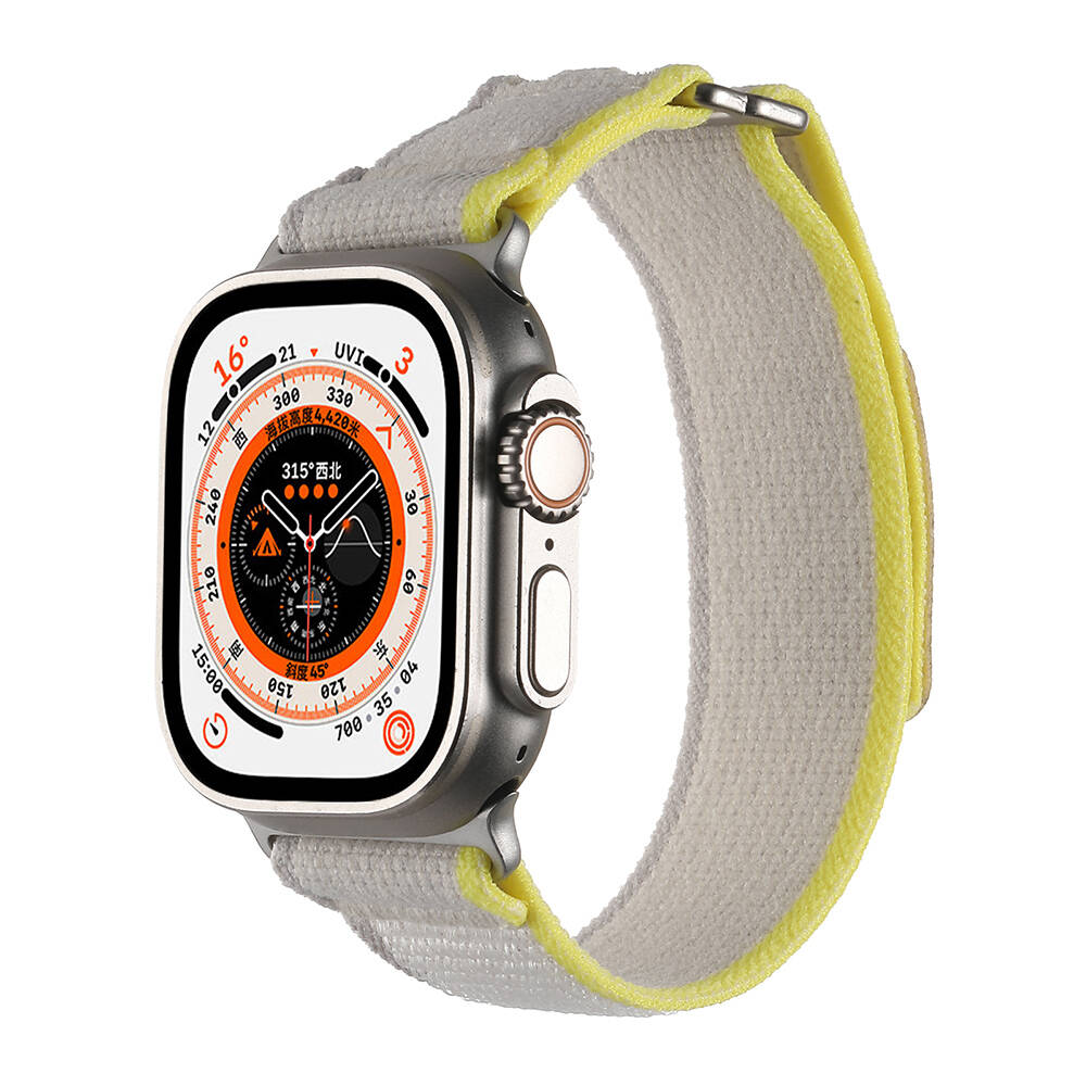 Apple Watch Ultra 49mm Uyumlu Hasır Kordon Zore KRD-106 Strap Kayış - 2