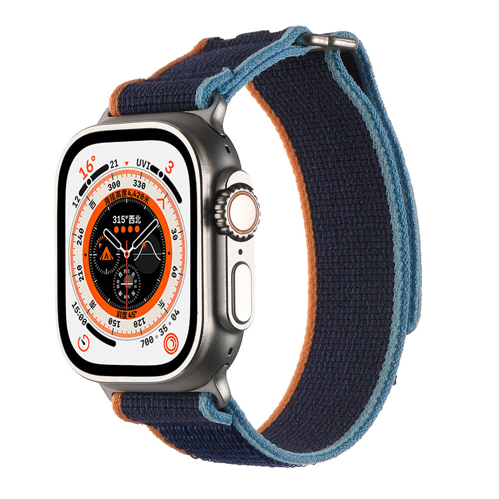 Apple Watch Ultra 49mm Uyumlu Hasır Kordon Zore KRD-106 Strap Kayış - 3
