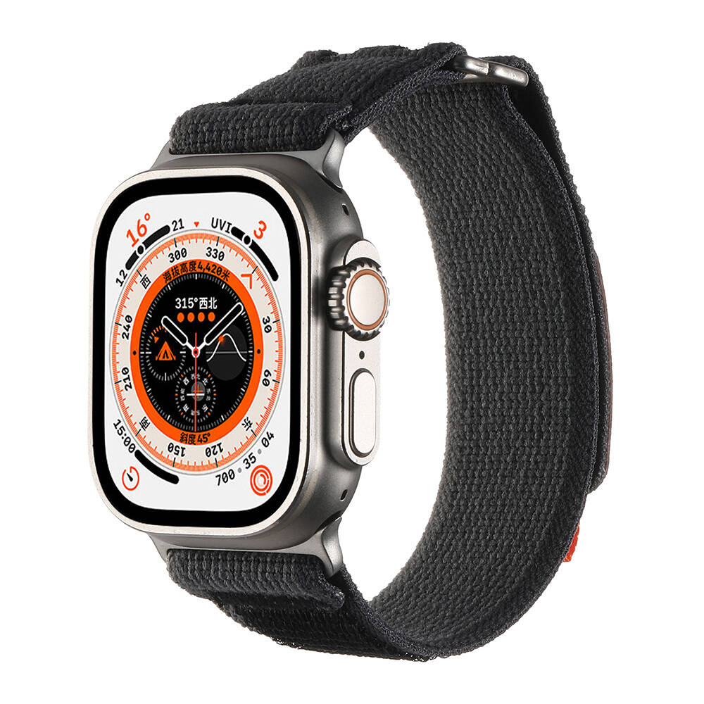 Apple Watch Ultra 49mm Uyumlu Hasır Kordon Zore KRD-106 Strap Kayış - 6
