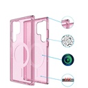 Samsung Galaxy S23 Ultra Uyumlu Kılıf Magsafe Şarj Özellikli Parlayan Simli Saydam Renkli Zore Allstar Kapak - 3