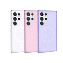 Samsung Galaxy S23 Ultra Uyumlu Kılıf Magsafe Şarj Özellikli Parlayan Simli Saydam Renkli Zore Allstar Kapak - 7