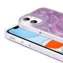 Apple iPhone 11 Uyumlu Kılıf Magsafe Şarj Özellikli Fırça Boya Desenli Zore Palet Kapak - 3