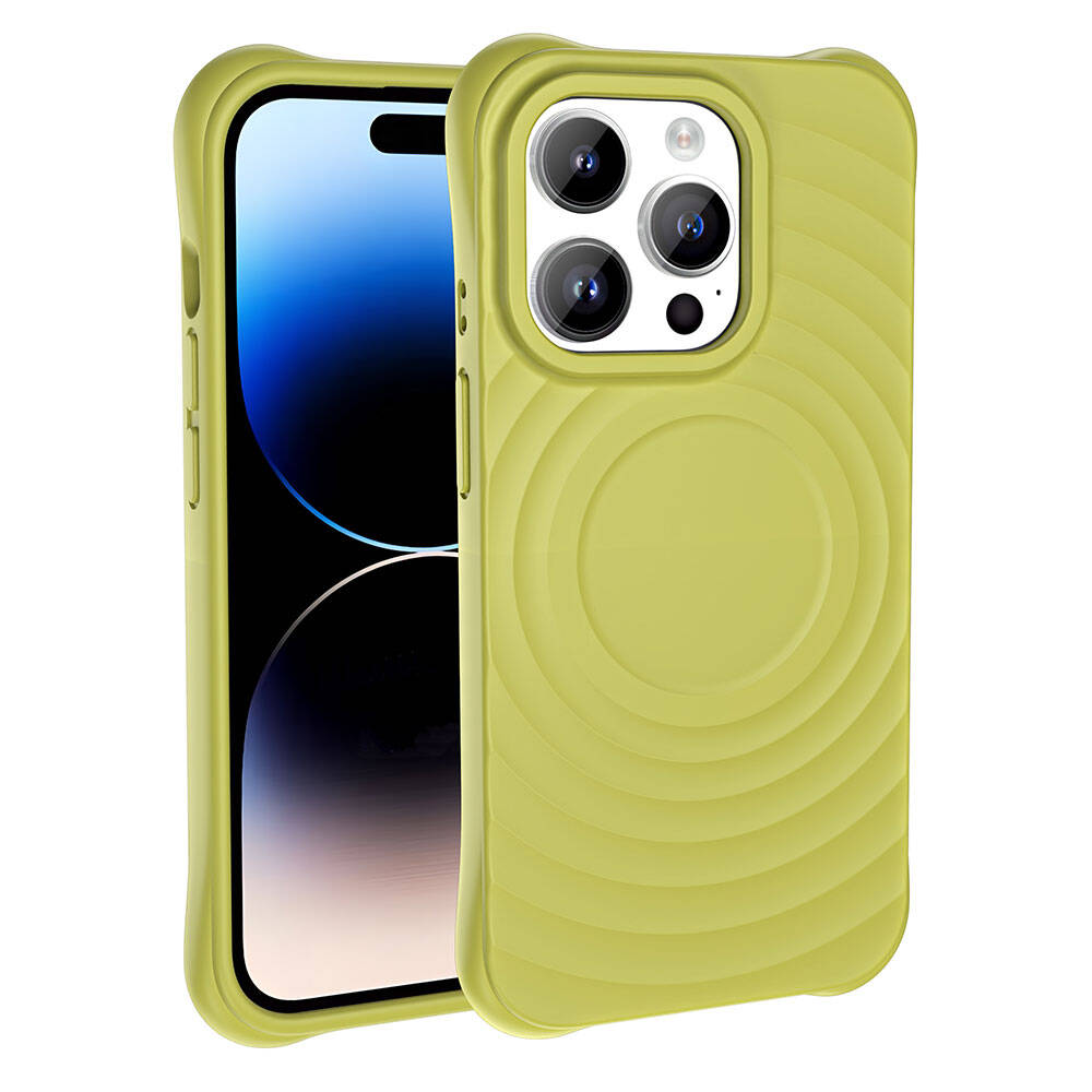 Apple iPhone 14 Pro Uyumlu Magsafe Şarj Özellikli Airbagli Mat Görünümlü Zore Hepi Kapak - 2