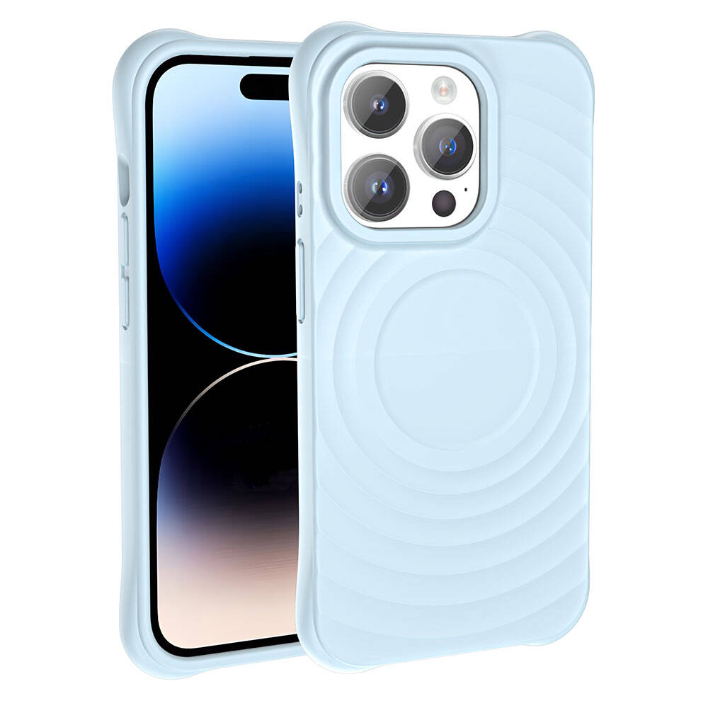 Apple iPhone 14 Pro Uyumlu Magsafe Şarj Özellikli Airbagli Mat Görünümlü Zore Hepi Kapak - 6