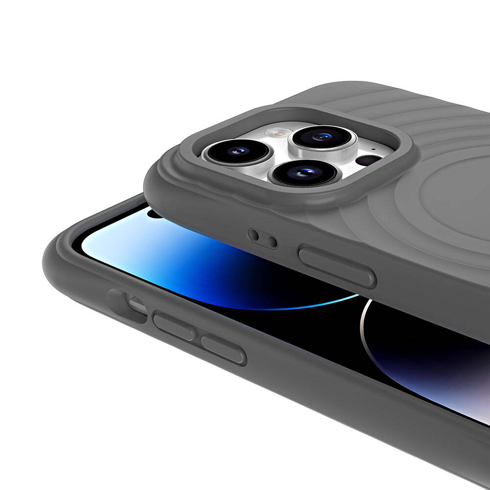 Apple iPhone 14 Pro Uyumlu Magsafe Şarj Özellikli Airbagli Mat Görünümlü Zore Hepi Kapak - 8