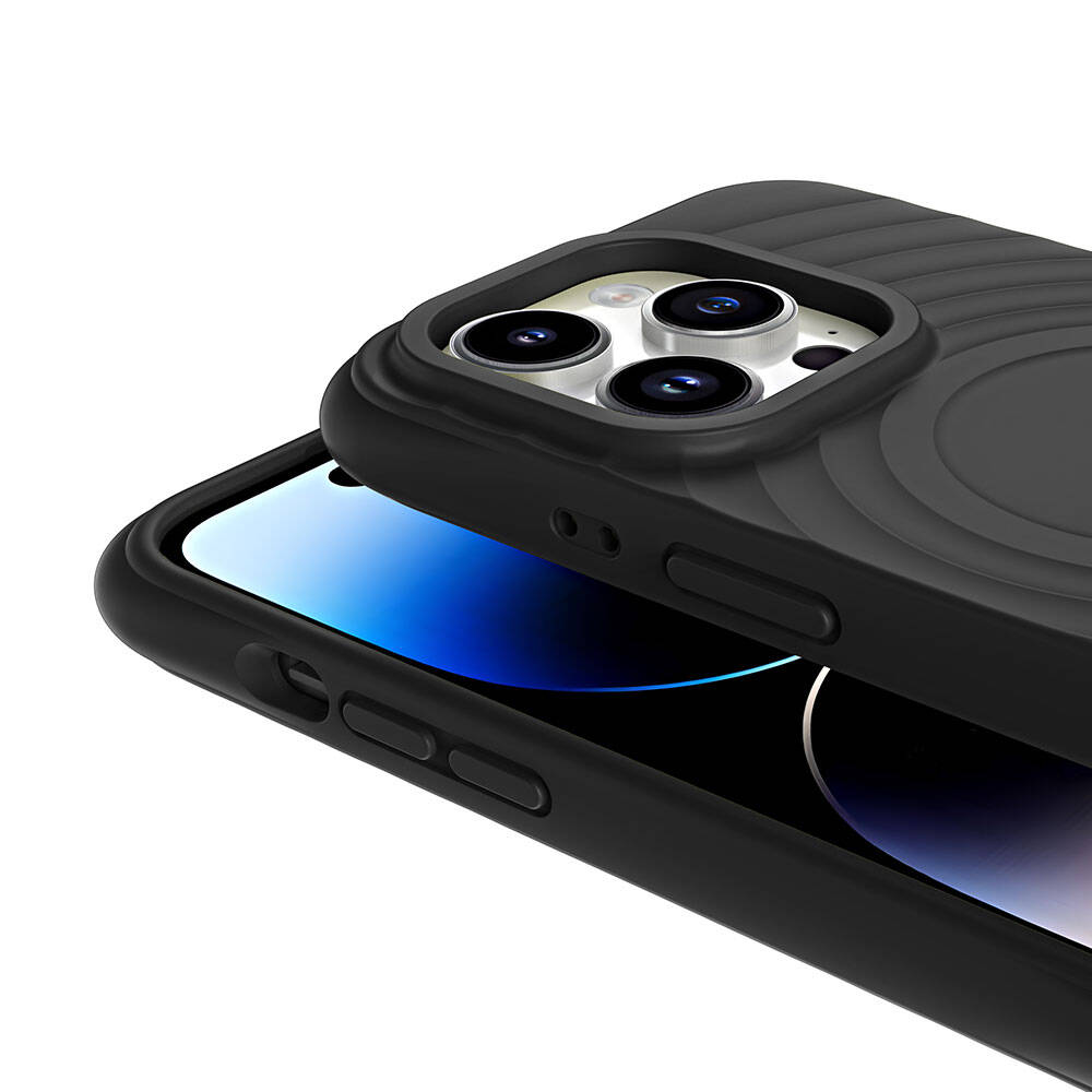 Apple iPhone 14 Pro Uyumlu Magsafe Şarj Özellikli Airbagli Mat Görünümlü Zore Hepi Kapak - 13