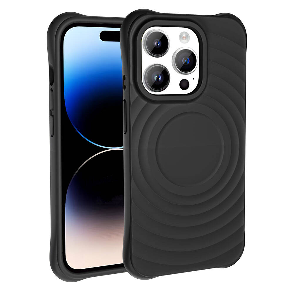 Apple iPhone 14 Pro Max Uyumlu Magsafe Şarj Özellikli Airbagli Mat Görünümlü Zore Hepi Kapak - 3