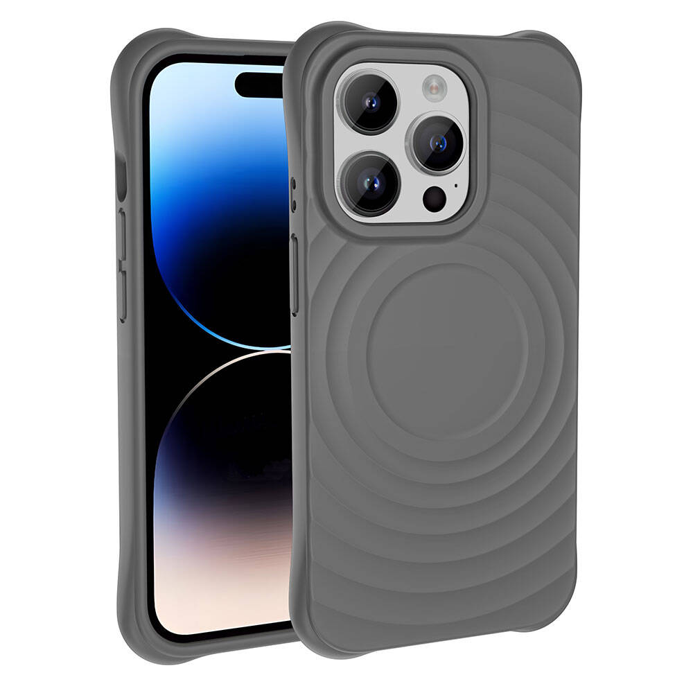 Apple iPhone 14 Pro Max Uyumlu Magsafe Şarj Özellikli Airbagli Mat Görünümlü Zore Hepi Kapak - 6