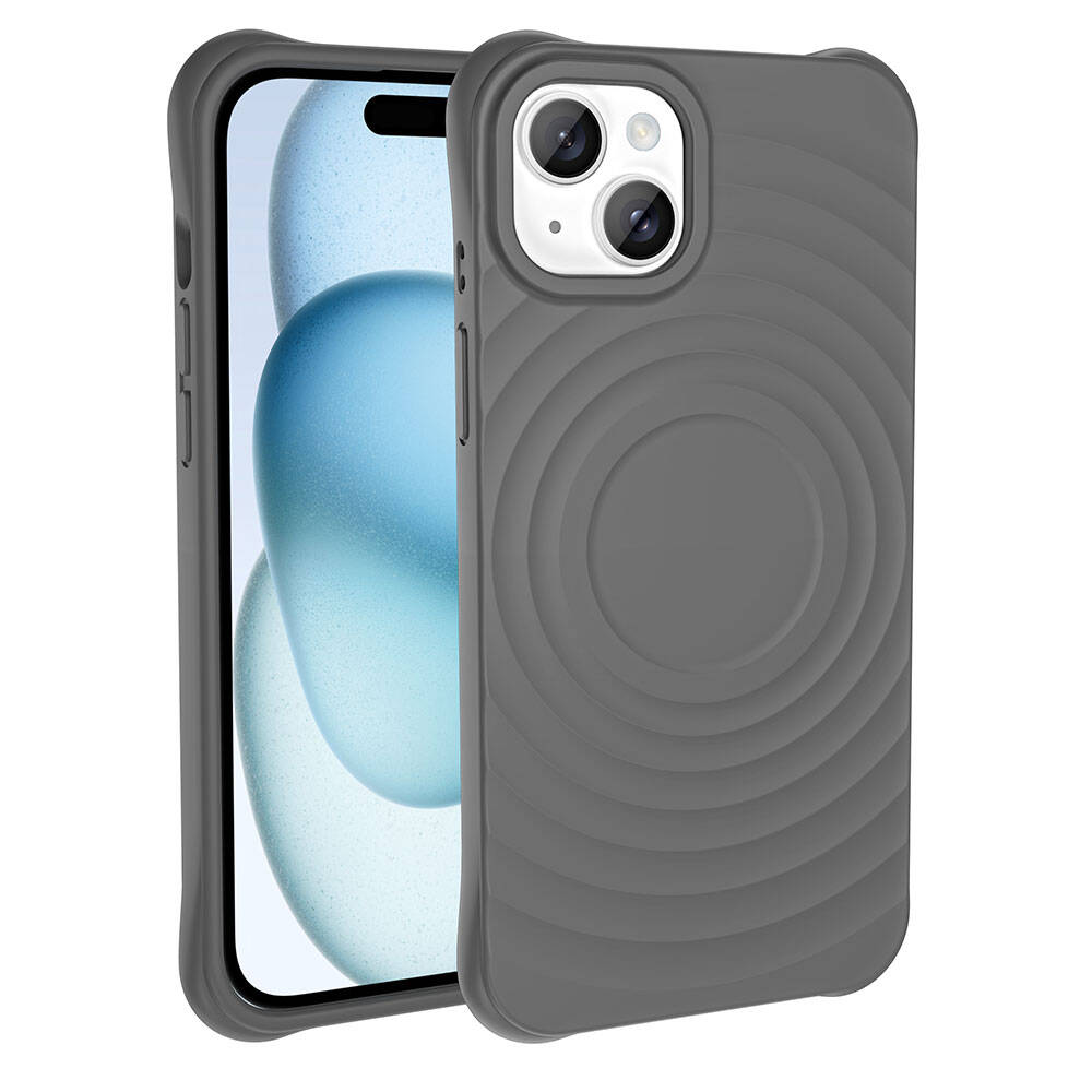 Apple iPhone 15 Plus Uyumlu Magsafe Şarj Özellikli Airbagli Mat Görünümlü Zore Hepi Kapak - 3