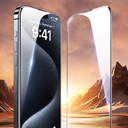 Apple iPhone 15 Uyumlu Wiwu GT-009 Polimer Oleofobik Kaplama Şeffaf Pürüzsüz Temperli Cam Ekran Koruyucu - 7