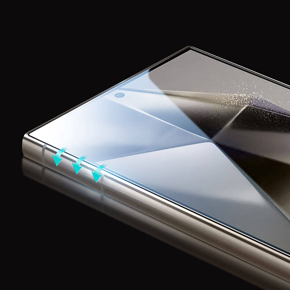 Samsung Galaxy S24 Ultra Uyumlu Wiwu Wi-GT012 iVista Darbeye Karşı Dayanıklı HD Temperli Cam Ekran Koruyucu - 3
