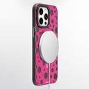 Apple iPhone 14 Pro Uyumlu Kılıf Magsafe Şarj Özellikli Polka Dot Desenli Youngkit Spots Serisi Kapak - 4