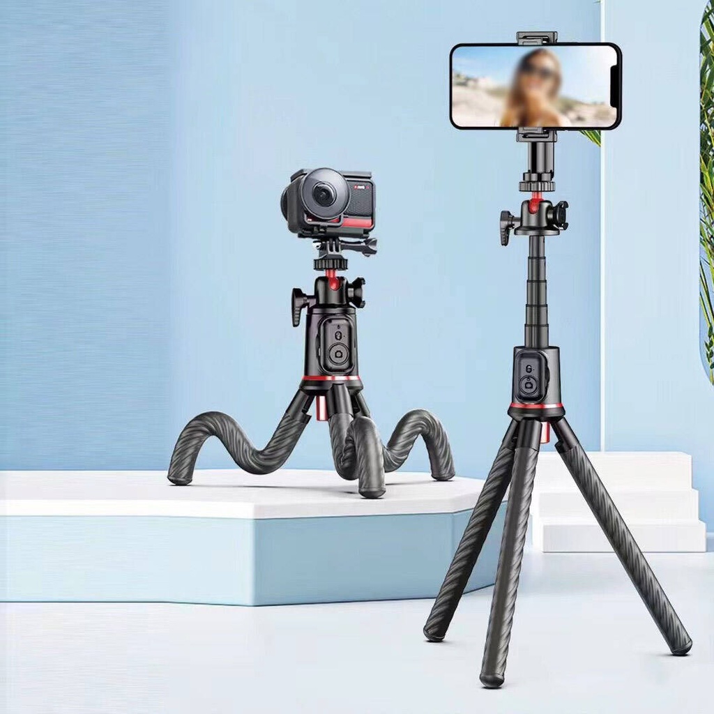 Go Des GD-ST86 Çok Fonksiyonlu Teleskopik Esneyebilen Uzaktan Kumanda Aparatlı Tripod - 2