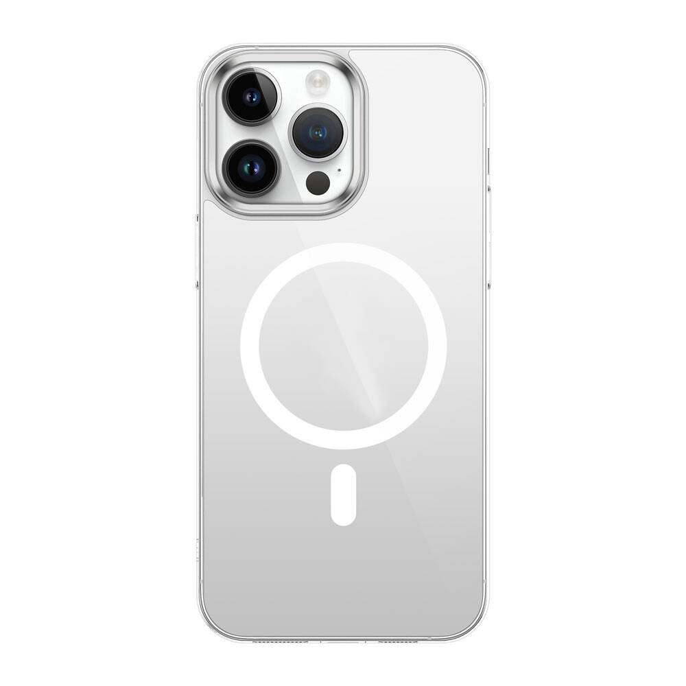 Apple iPhone 15 Pro Uyumlu Kılıf Zore Wireless Şarj Özellikli Şeffaf G-Glass Kapak - 2
