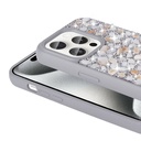 Apple iPhone 15 Pro Uyumlu Kılıf Parlak Taşlı Tasarım Zore Linea Kapak - 1