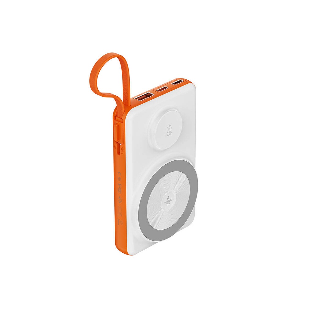 Wiwu Wi-P007 LED Ekranlı Akıllı Saat Kablosuz Şarj Özellikli Taşınabilir Powerbank 10000mAh 22.5W - 4