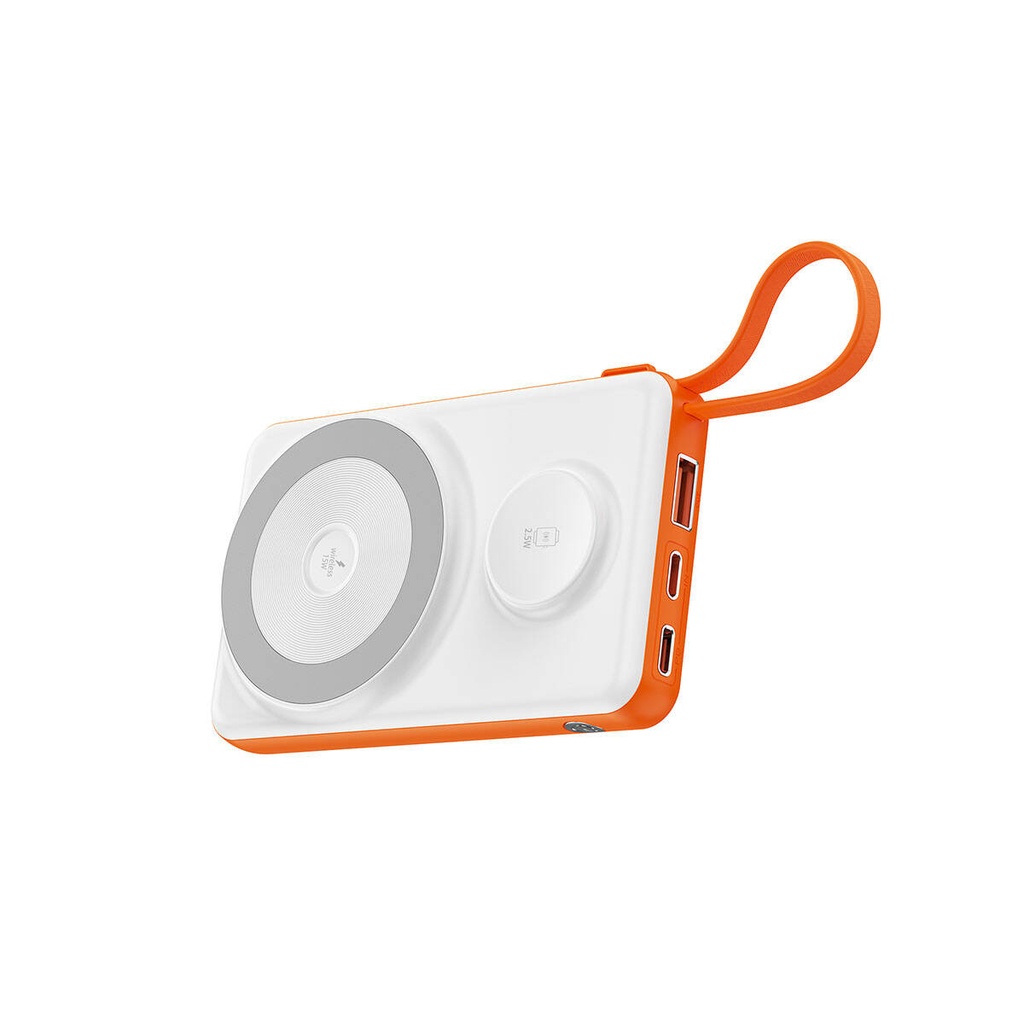 Wiwu Wi-P007 LED Ekranlı Akıllı Saat Kablosuz Şarj Özellikli Taşınabilir Powerbank 10000mAh 22.5W - 8