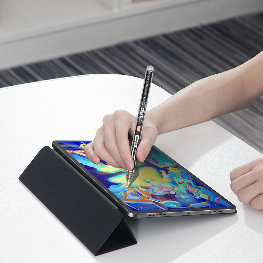 Wiwu Pencil W Pro Dijital Led Göstergeli Palm-Rejection Şeffaf Görünüm Tasarımlı Dokunmatik Çizim Kalemi - 2
