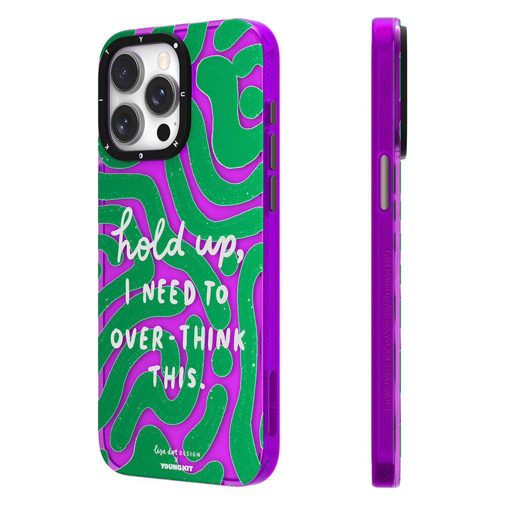 Apple iPhone 15 Pro Uyumlu Kılıf Yazı Desenli Youngkit Mindfullness Serisi Kapak - 1