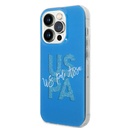 Apple iPhone 15 Pro Uyumlu Kılıf U.S. Polo Assn. Orjinal Lisanslı Simli Parlak Alfabe Tasarım Kapak - 8