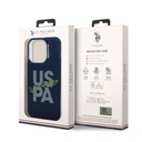 Apple iPhone 15 Pro Max Uyumlu Kılıf U.S. Polo Assn. Orjinal Lisanslı Simli Parlak Alfabe Tasarım Kapak - 21
