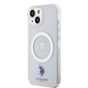 Apple iPhone 15 Uyumlu Kılıf U.S. Polo Assn. Orjinal Lisanslı Magsafe Şarj Özellikli Transparan Tasarım Kapak - 1