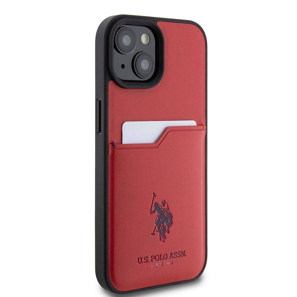 Apple iPhone 15 Uyumlu Kılıf U.S. Polo Assn. Orjinal Lisanslı Baskı Logolu PU Kartlıklı Kapak - 3