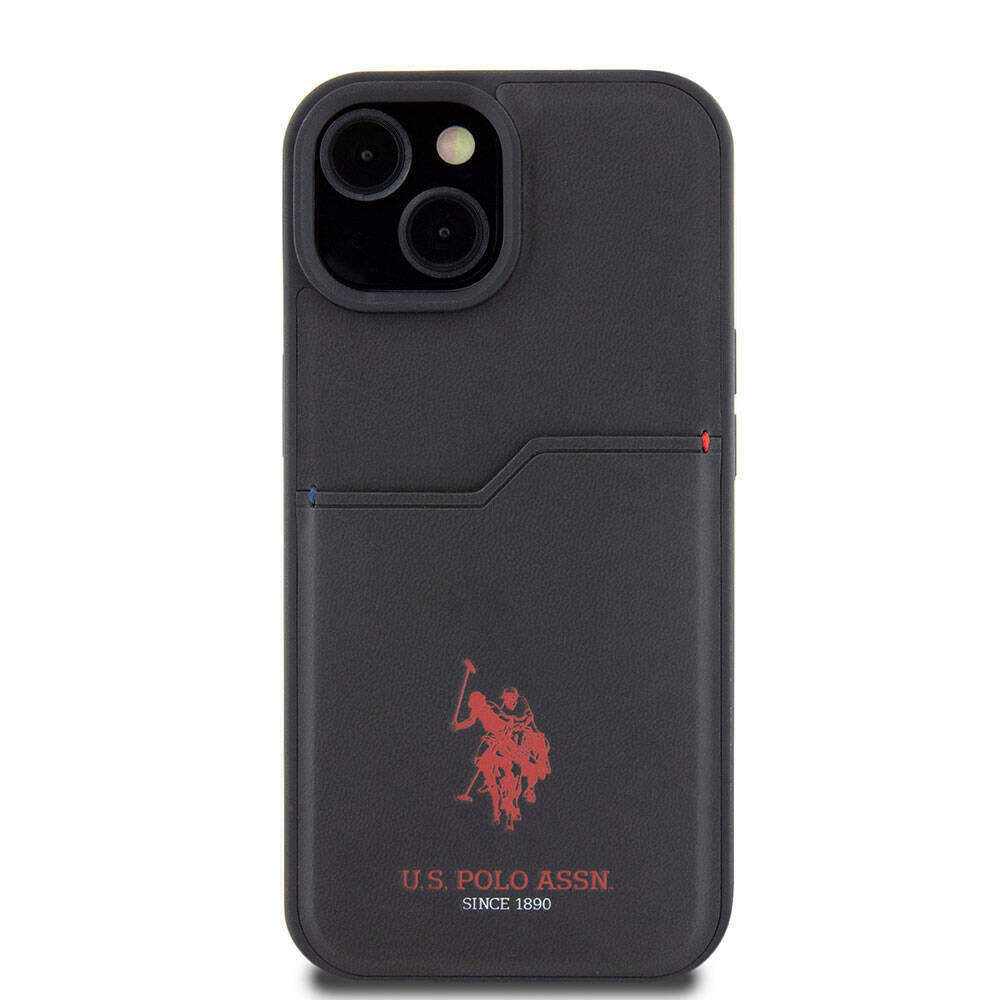 Apple iPhone 15 Uyumlu Kılıf U.S. Polo Assn. Orjinal Lisanslı Baskı Logolu PU Kartlıklı Kapak - 9